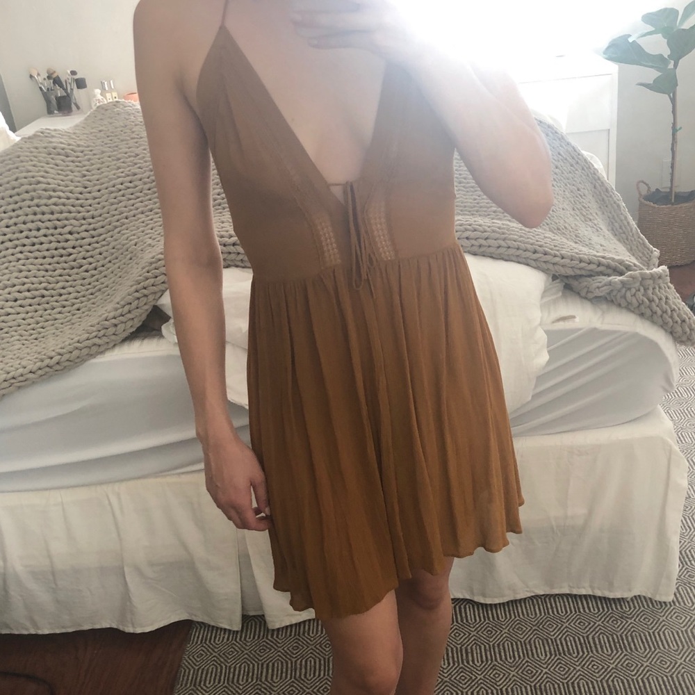 Free People Gold Dress